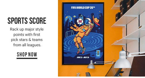 Sports Score: Rack up major style points with first pick stars & teams from all leagues.