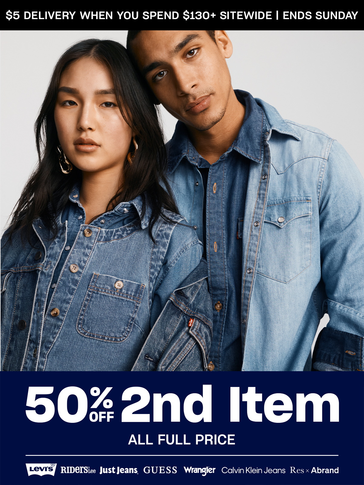 50% Off 2nd Item. All Full Price.