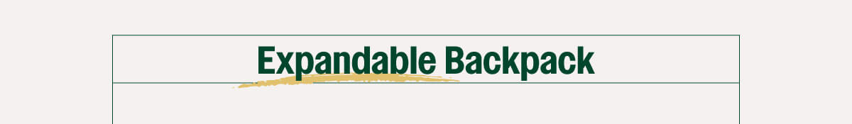 Meet Expandable Backpack