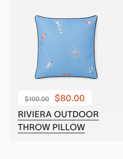 Riviera Outdoor Throw Pillow