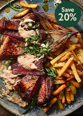 Steak with shallots