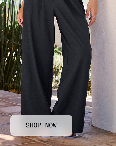 Elasticated Wide Leg Pant 31"