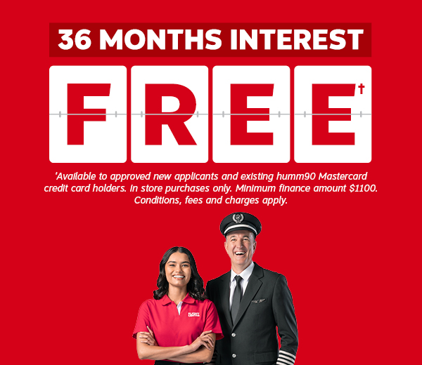 36 MONTHS INTEREST FREE OFFER†