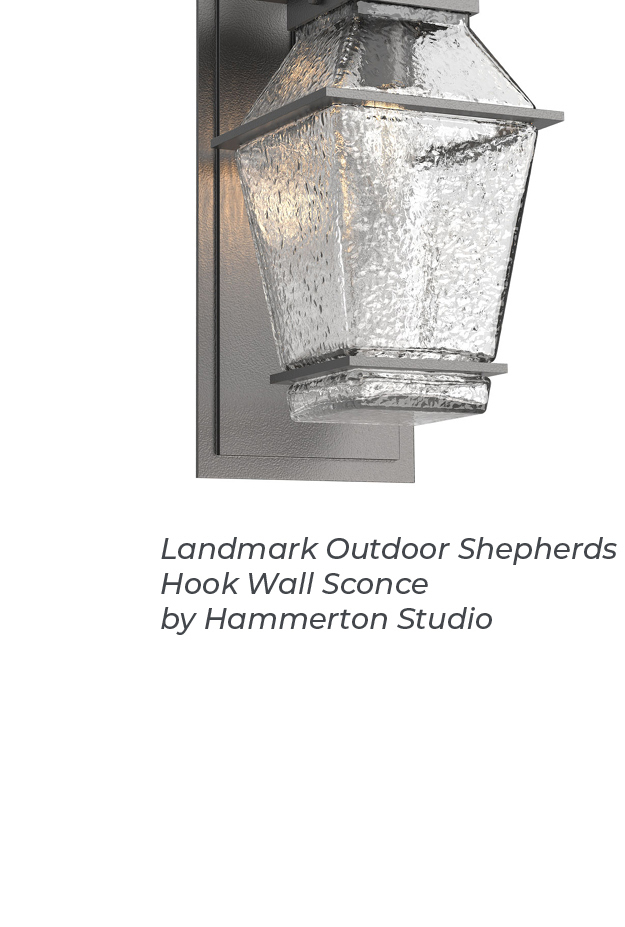 Landmark Outdoor Shepherds Hook Wall Sconce By Hammerton Studio