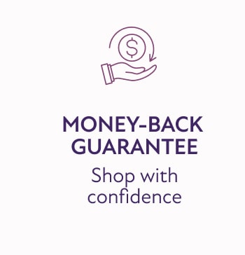 MONEY-BACK GUARANTEE - Shop with confidence
