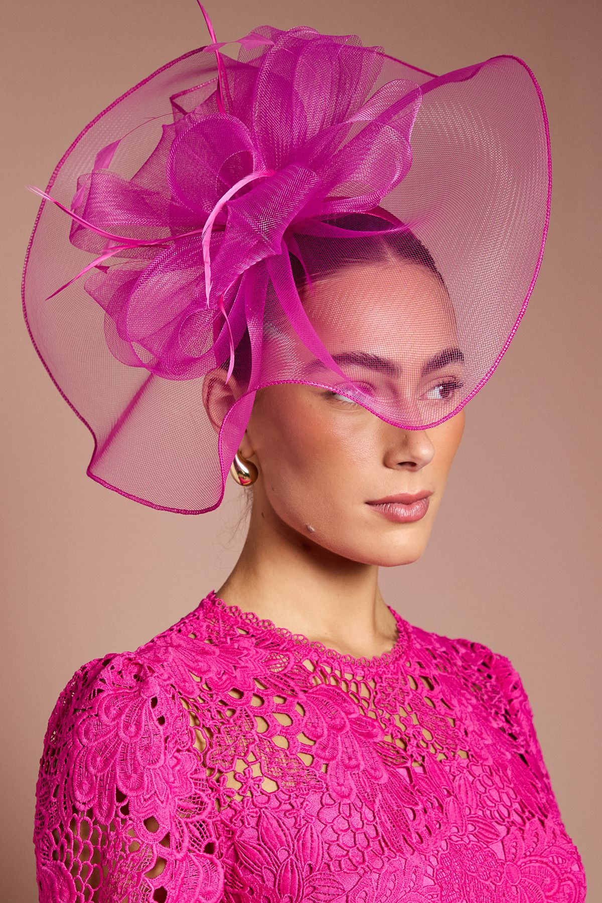 Structured Mesh Bow Flat Fascinator