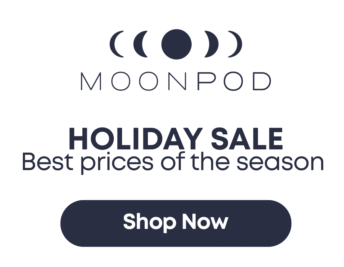 Moon Pod Logo + Holiday Sale
