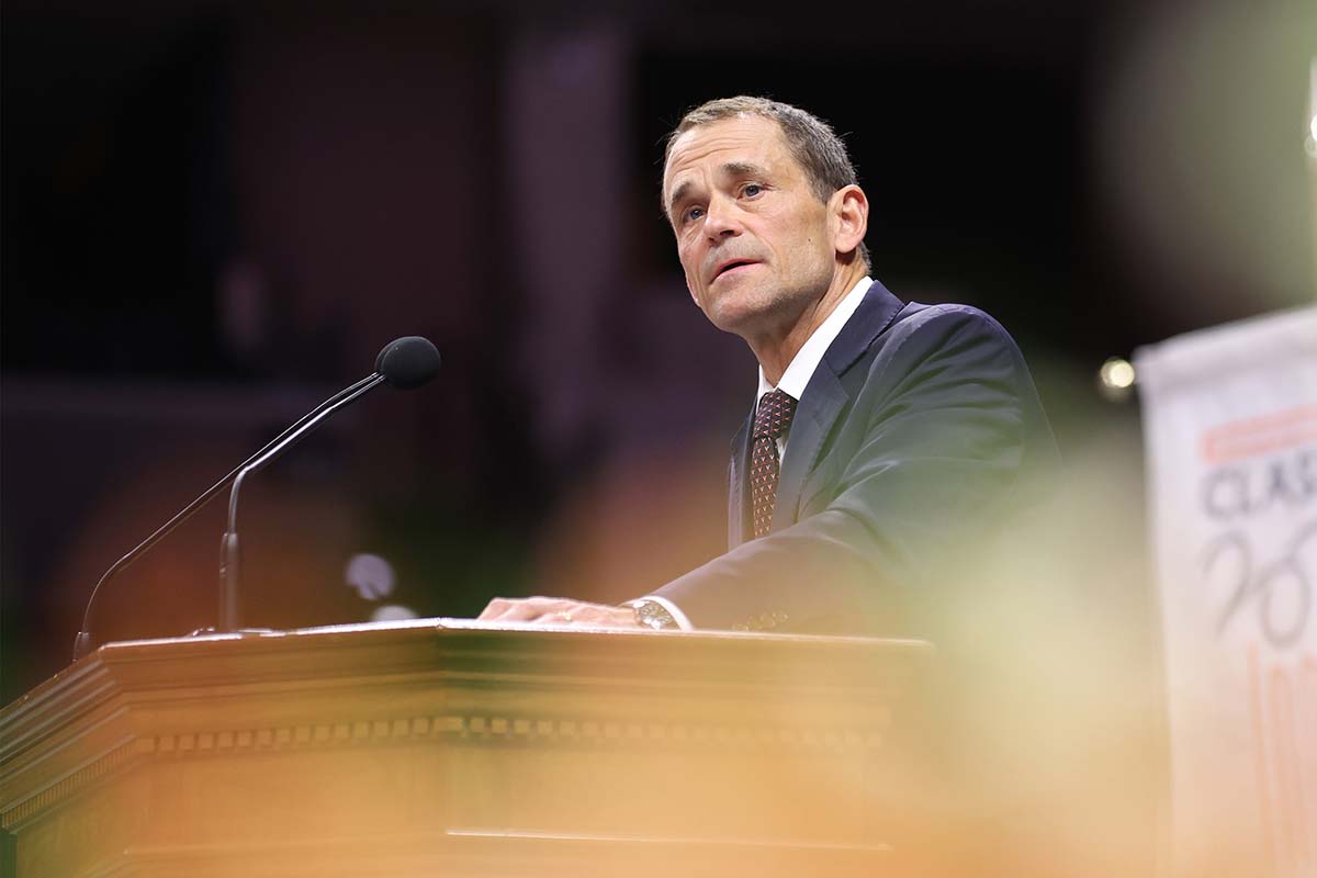 At Valediction, Jim Ryan shares a simple message: Do the right thing