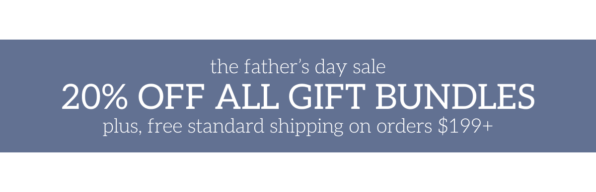 20% off all gift bundles banner