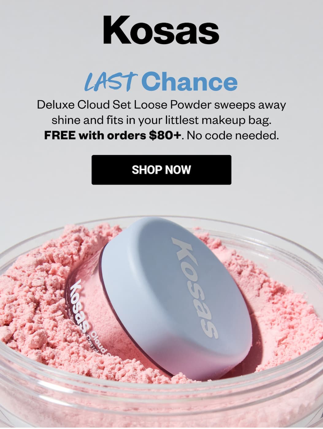 Deluxe Cloud Set Loose Powder sweeps away shine and fits in your littlest makeup bag. FREE with orders $80+. No code needed.