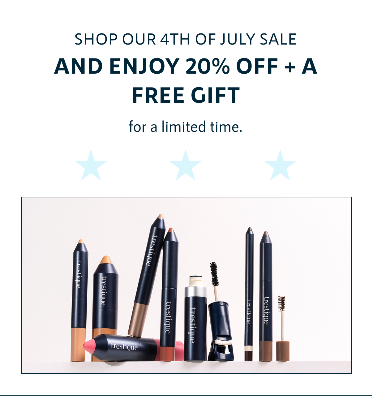 Shop our 4th of July Sale and enjoy 20% OFF + a FREE GIFT for a limited time.