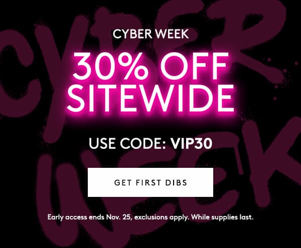  30% OFF SITEWIDE - USE CODE: VIP30
