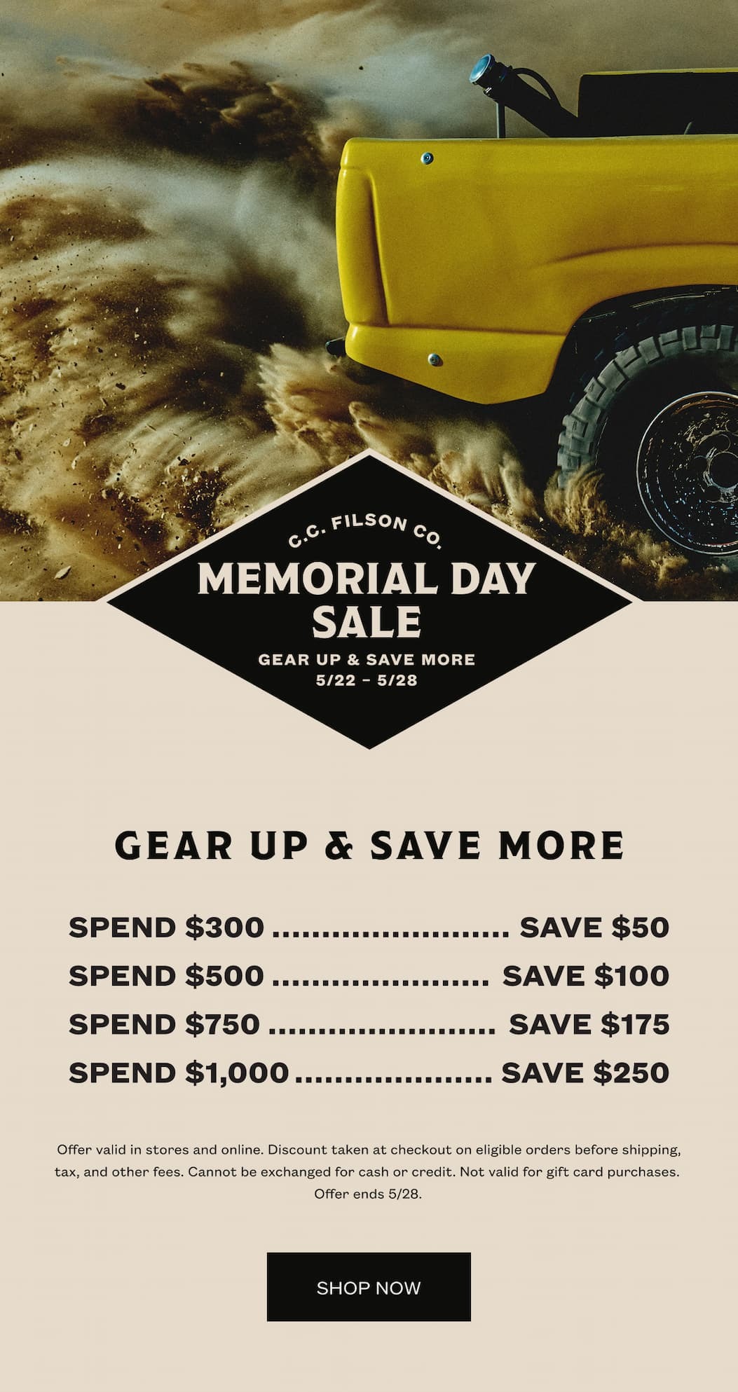 Memorial Day Sale Is Live