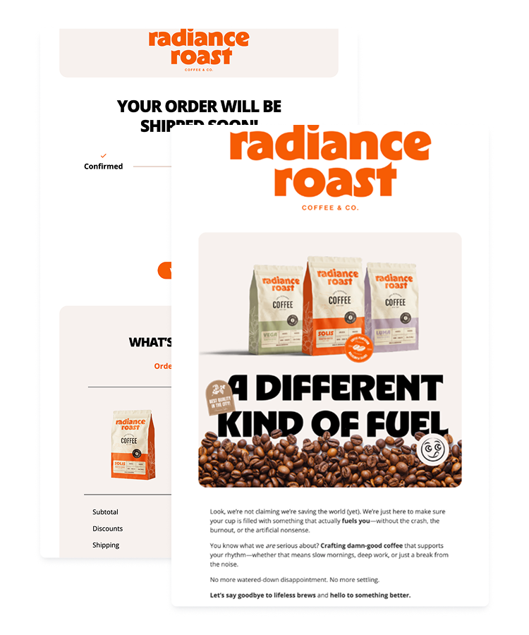 Coffee Brand – E-commerce Beefree Emails Collection