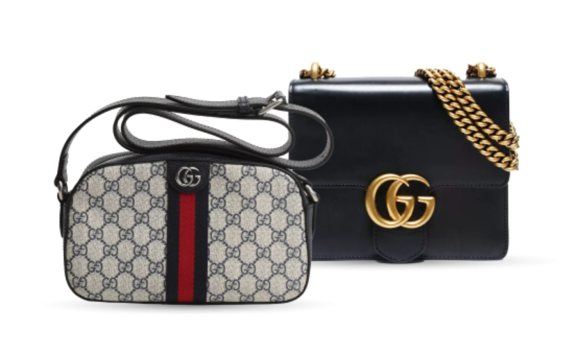 Two Gucci handbags linking to up to 40% off Gucci