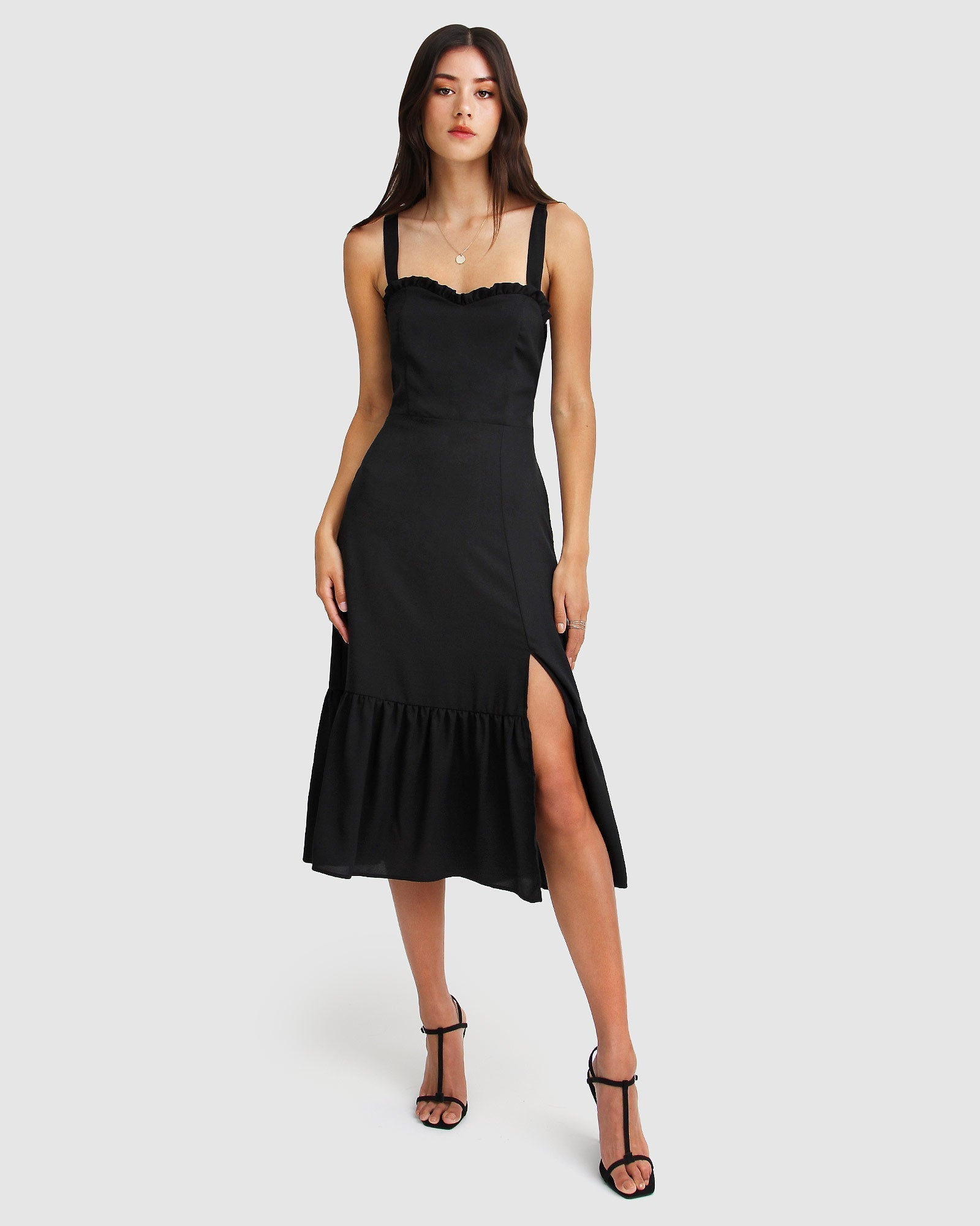 Image of Summer Storm Midi Dress - Black