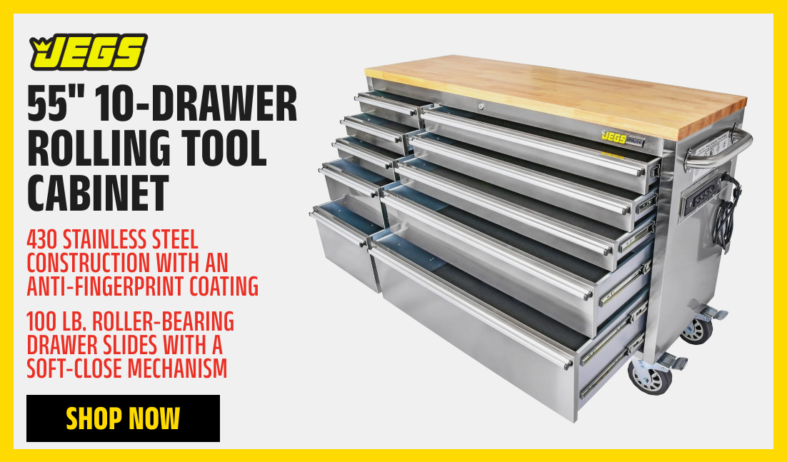 55" 10-Drawer Rolling Tool Cabinet