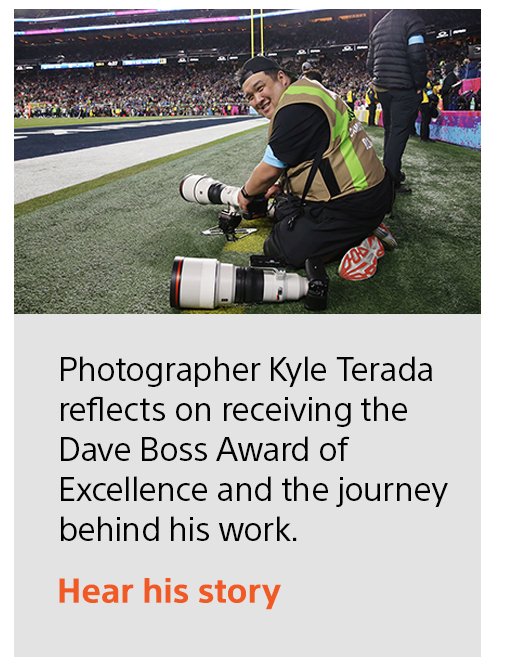 Photographer Kyle Terada reflects on receiving the Dave Boss Award of Excellence and the journey behind his work. Hear his story