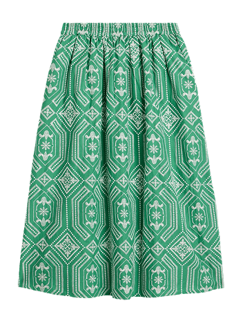 Shop Hallie Embroidered Midi Skirt
