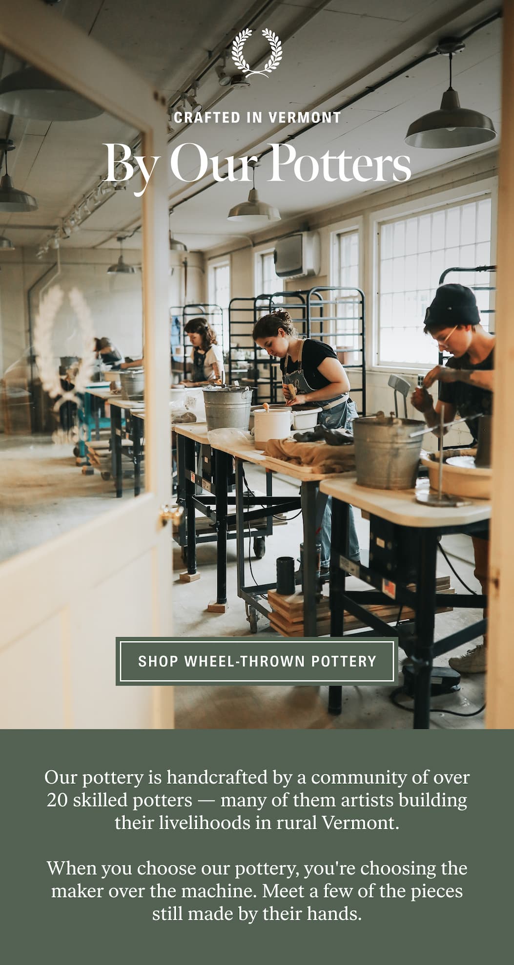 Crafted in Vermont, By Our Potters: Shop Wheel-Thrown Pottery