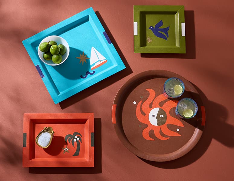 Playa Leather Trays