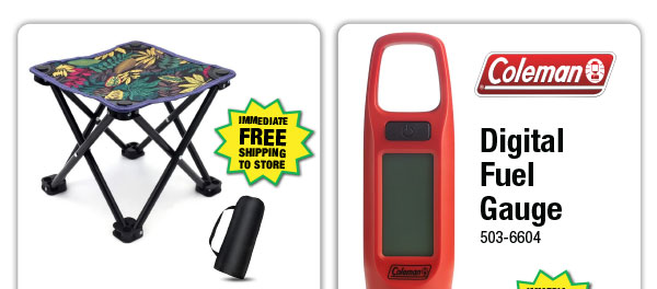 Foldable Camping Stool - ONLY $3.99 After Rebate*!