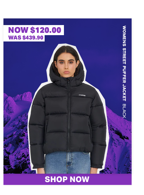 WOMENS STREET PUFFER JACKET BLACK