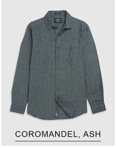 Shop Coromandel Sports Fit Shirt, Ash online and instore at Rodd & Gunn