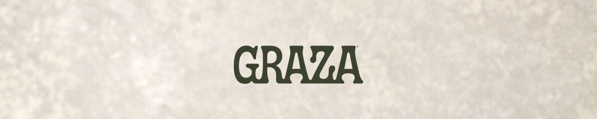 GRAZA | Dearest Grazoid,   On this fine day, thanks are in order! I reached out to all of y’all to get some feedback on how we can improve our subscription program. Your responses were eloquent, accurate, and informative, and you can bet your bottom dollar that we will be implementing many of those suggestions! Stick with us, and you’ll be shocked just how much cool stuff you have coming your way ?  Anyways, if you are still reading, I am trying to telekinetically send you loving vibez for being a Grazoid. It means so much. Hope you enjoyed your summer, and happy squeezing.   AB