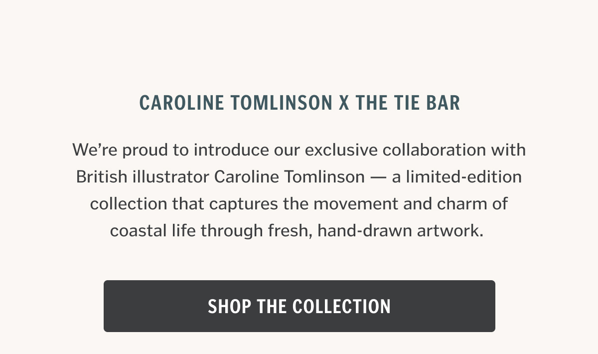 We’re proud to introduce our exclusive collaboration with British illustrator Caroline Tomlinson — a limited-edition collection that captures the movement and charm of coastal life through fresh, hand-drawn artwork. 