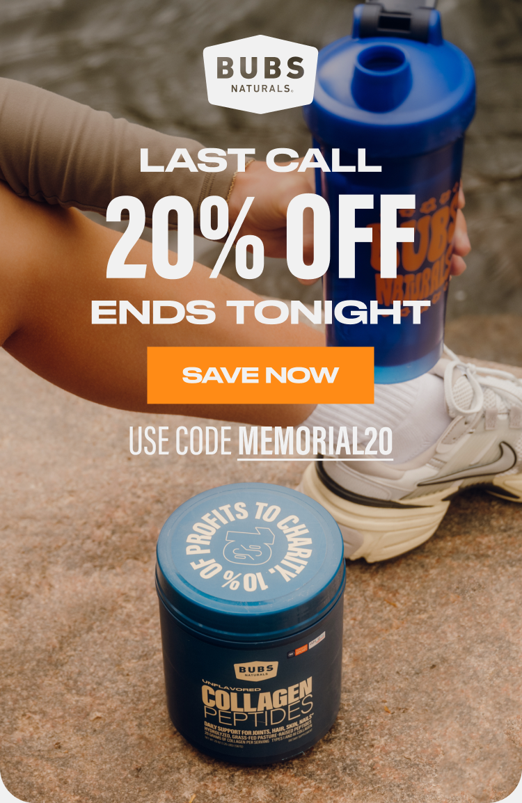 20% Off Ends Tonight