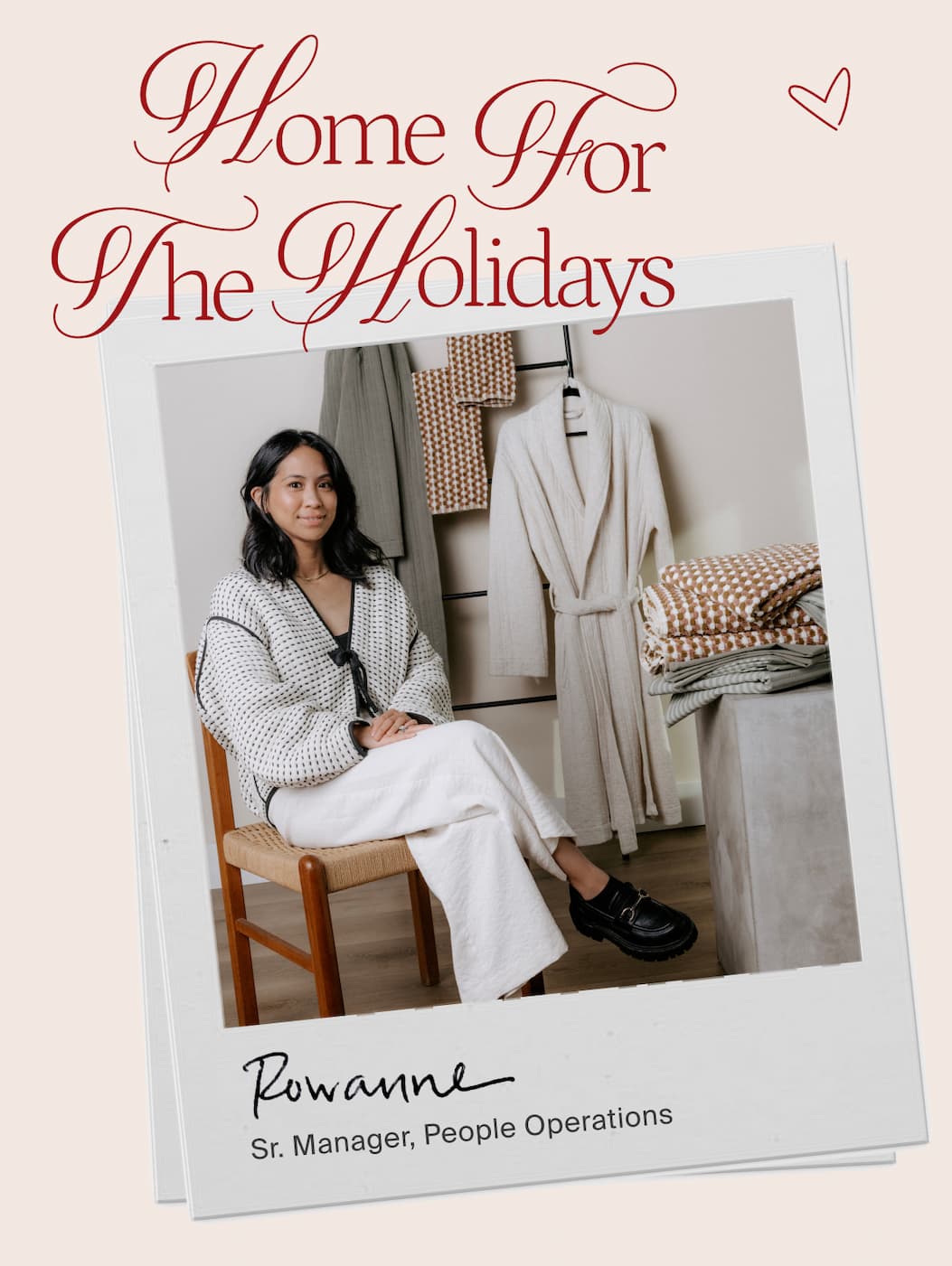 Home for the Holidays. Holiday inspiration from the people who bring Parachute to life every day. Shop Rowanne's edit.