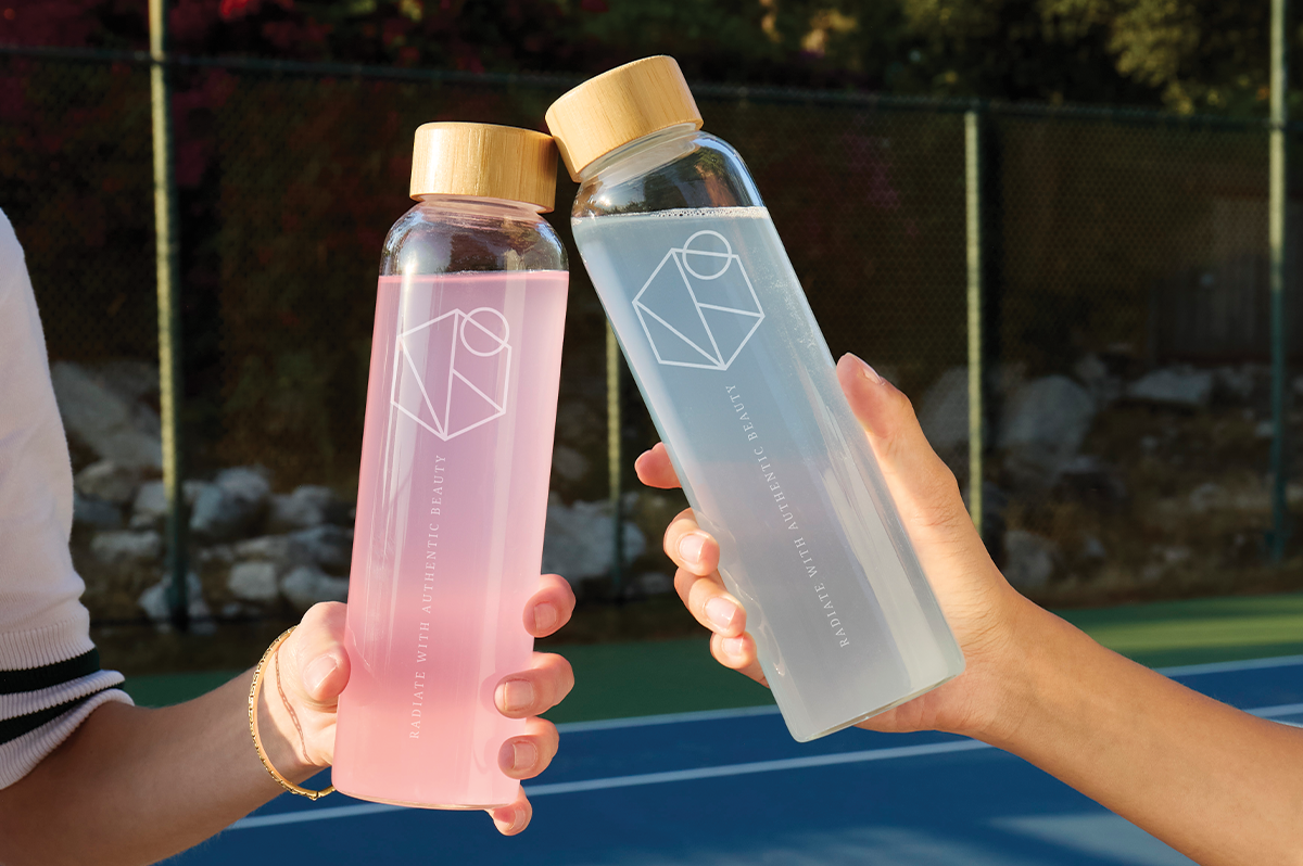Fountain Glass Bottle