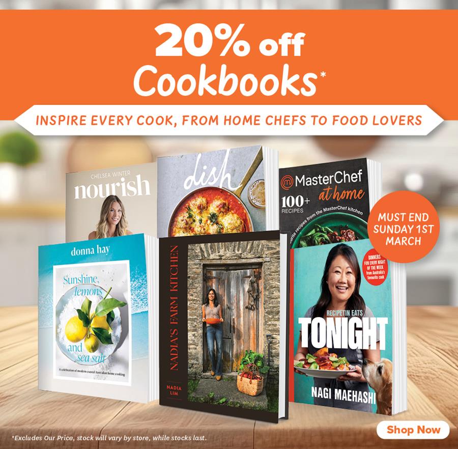 20% Off Cookbooks