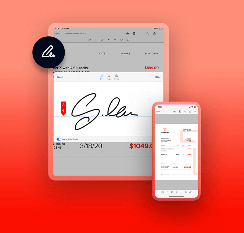 E‑signing made easy.