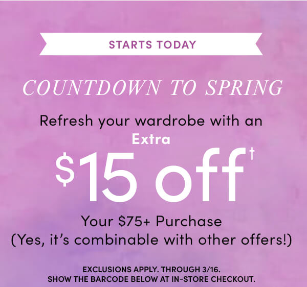 $15 off