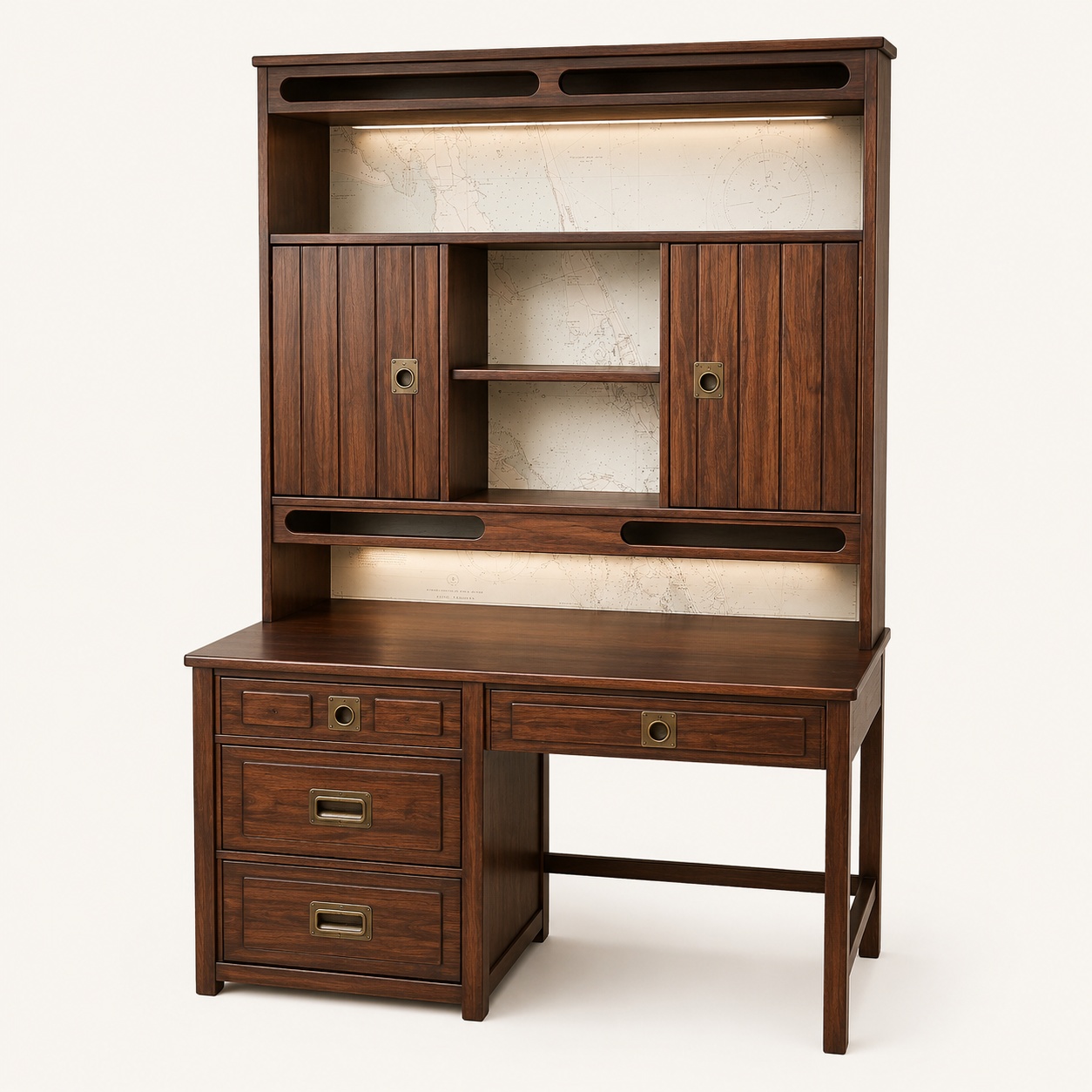 Image of Vintage.Antique Finds Light Brown Desk