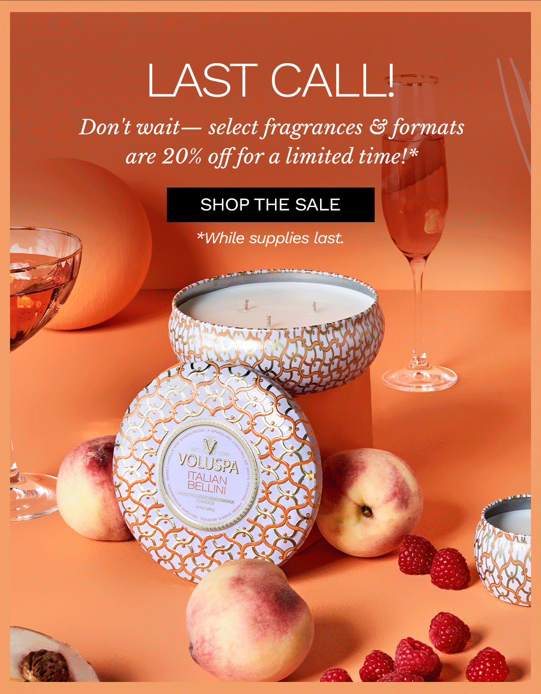 Last Call! Final Few Sale. Shop the Sale.
