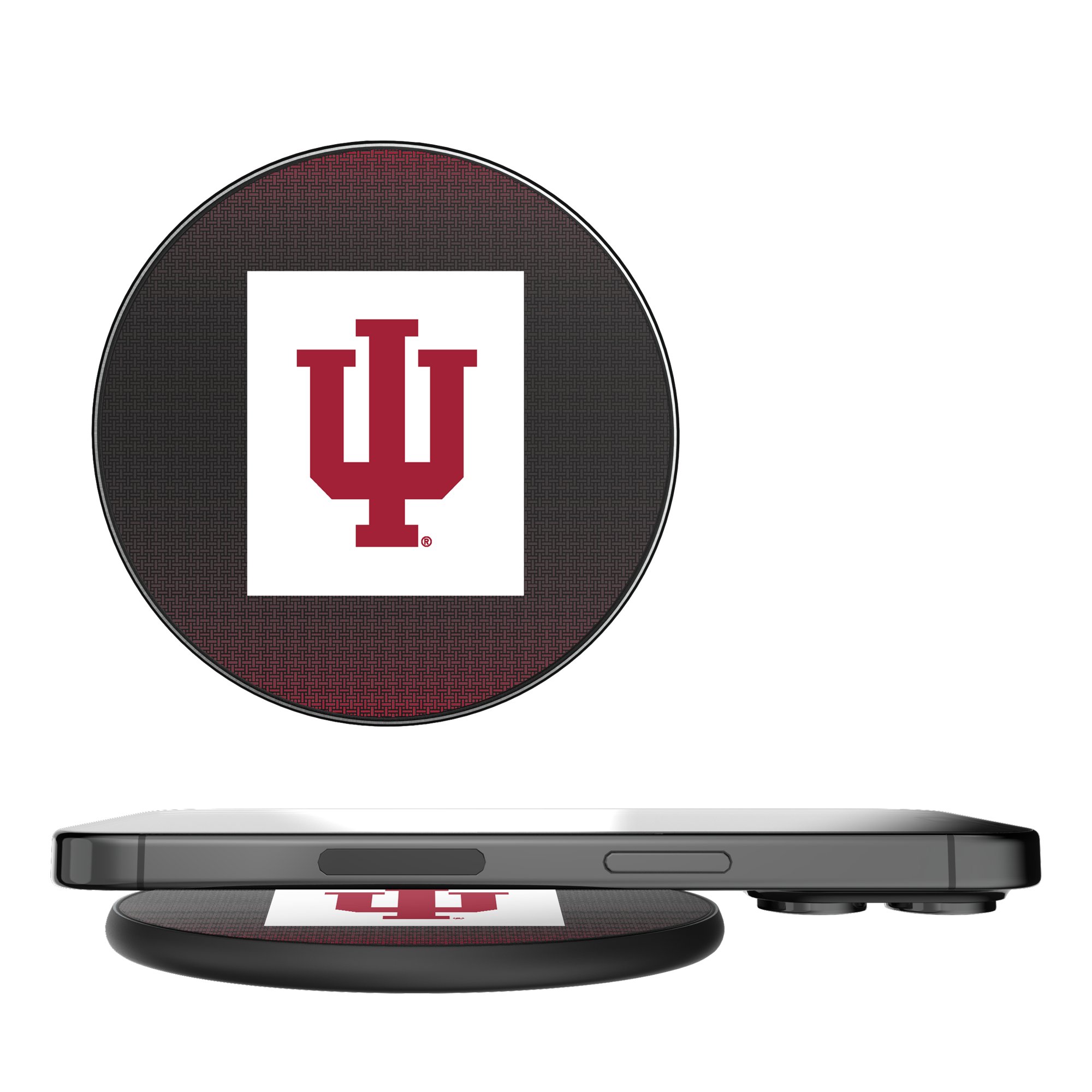 Indiana Hoosiers Keyscaper Linen Print Wireless Charge