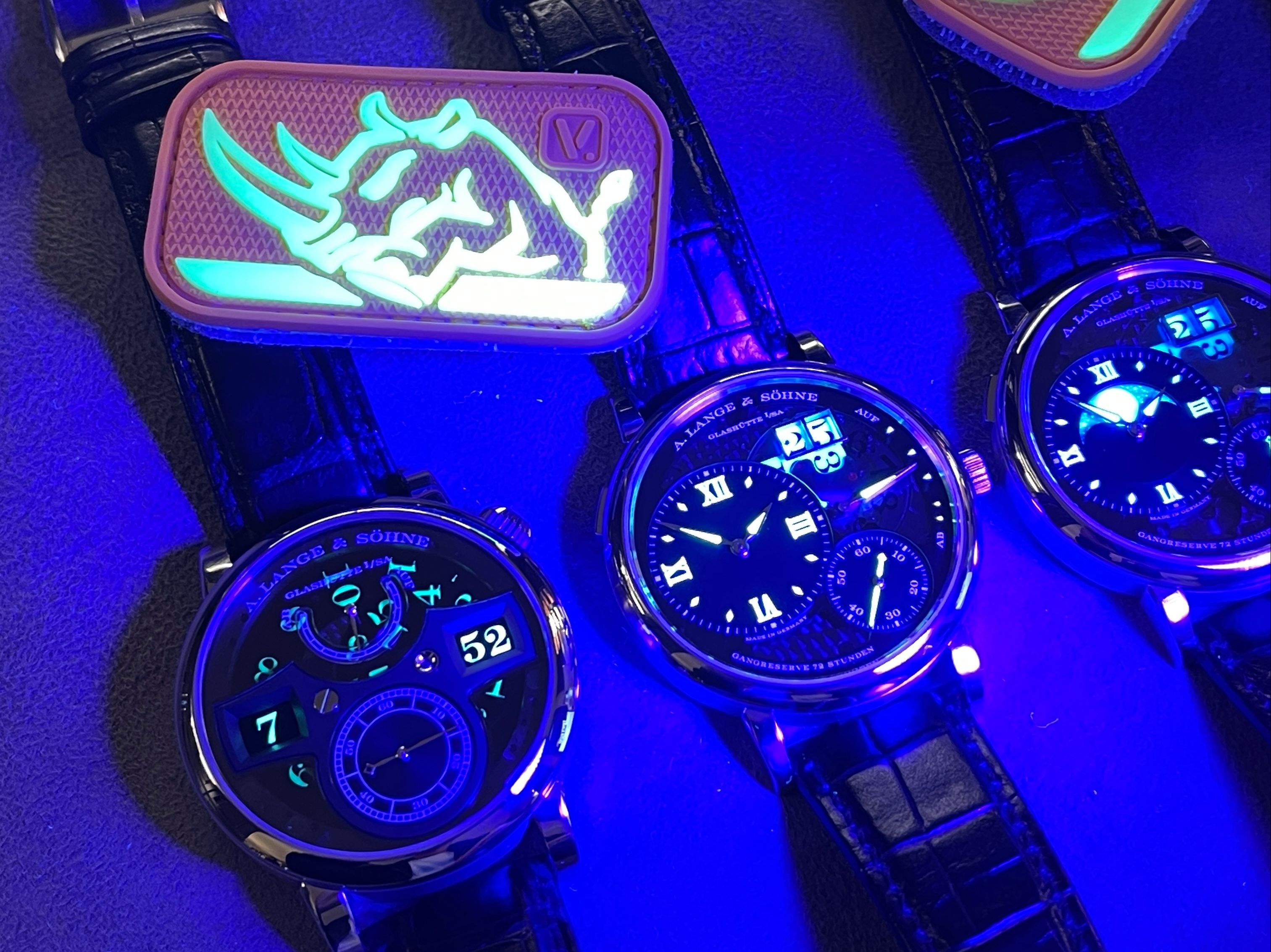 Vanquest Rhino glow patch bright at night!