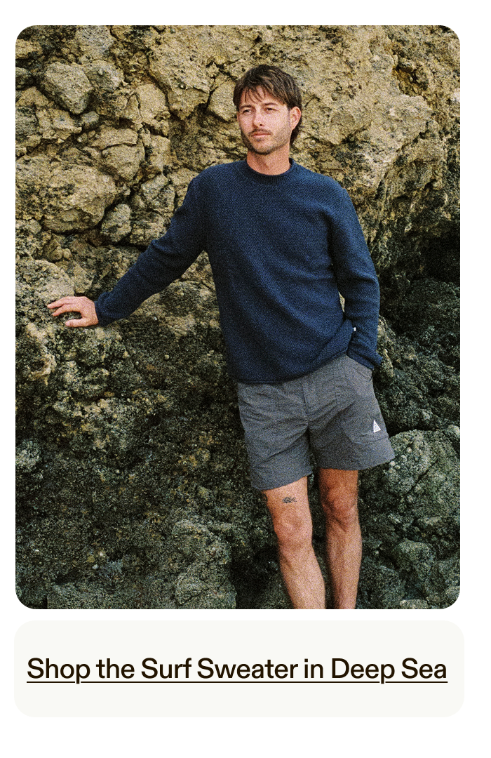 Surf Sweater in Deep Sea