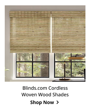 Blinds.com Cordless Woven Wood Shades | Shop Now >