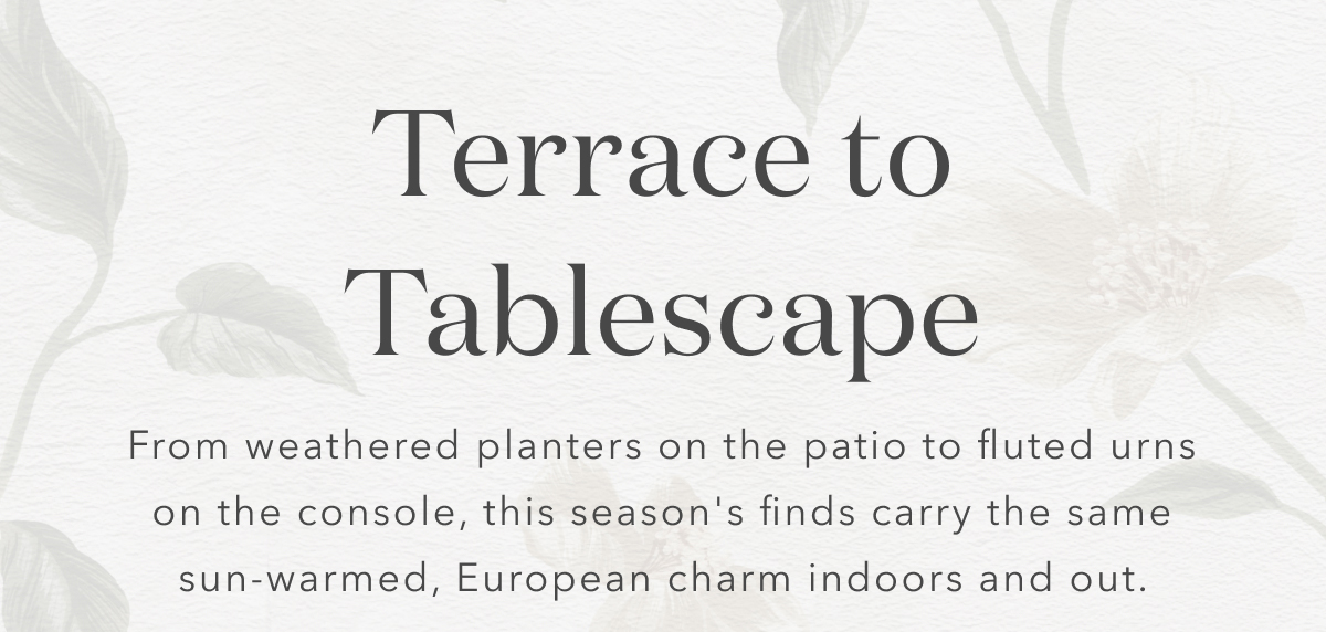 Terrace to Tablescape