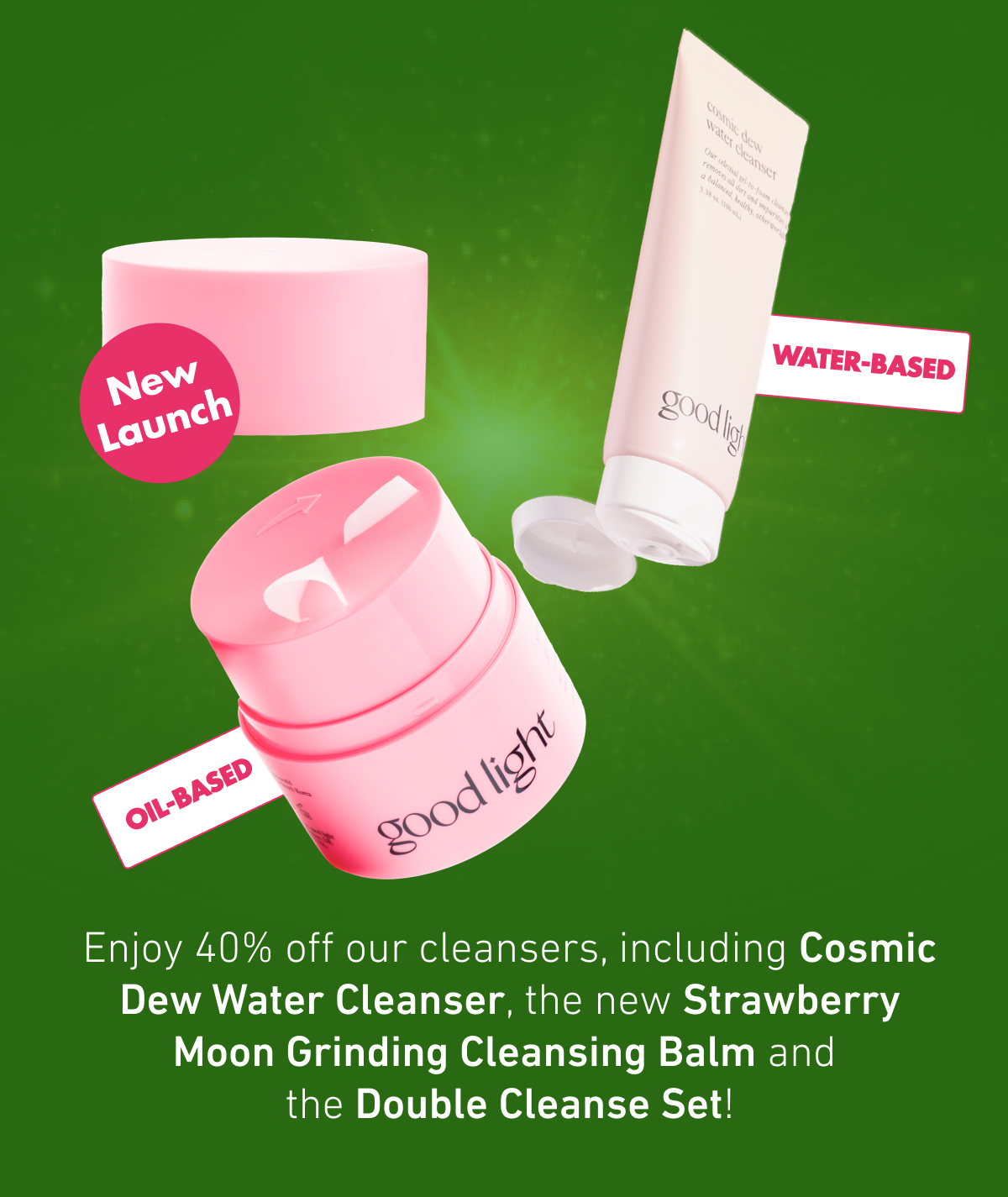 40% off all cleansers!!