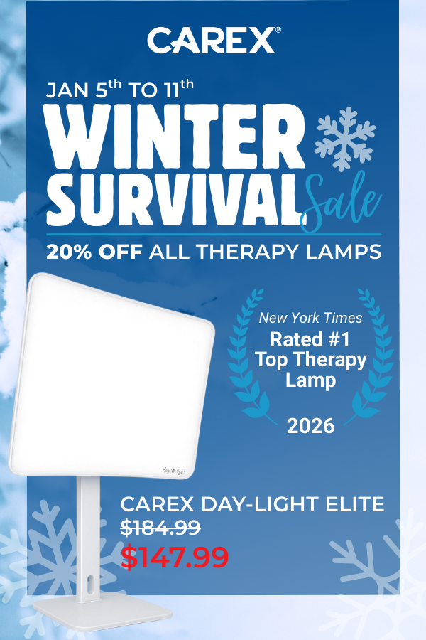 Winter Survival Sale: 20% Off All Therapy Lamps - 11/5 to 1/11