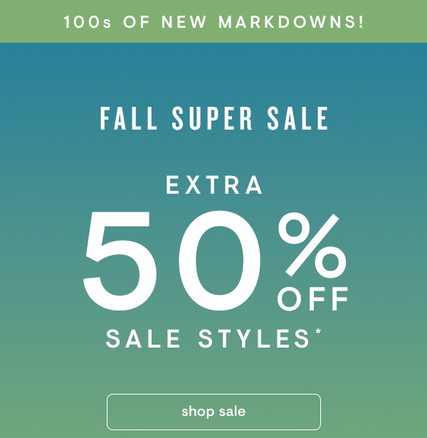 extra 50% off sale