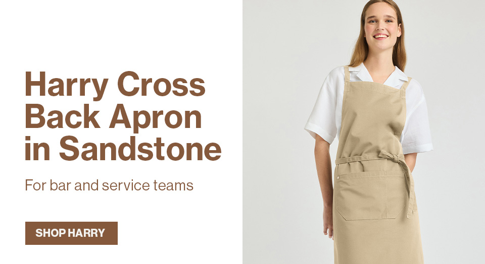 Harry Cross Back Apron in Sandstone