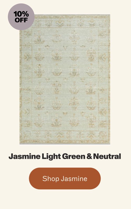 10% off Jasmine Light Green & Neutral Shop Jasmine