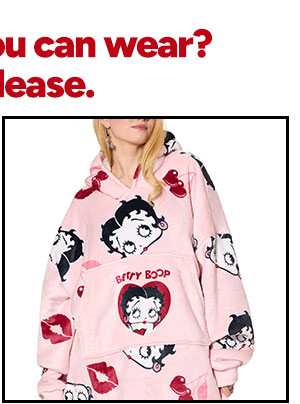 Betty Boop Wearable Blanket