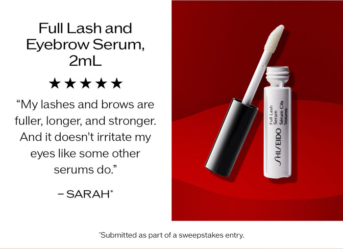 Full Lash and Eyebrow Serum, 2mL 5 STARS - "My lashes and brows are fuller, longer, and stronger. And it doesn't irritate my eyes like some other serums do.” - SARAH